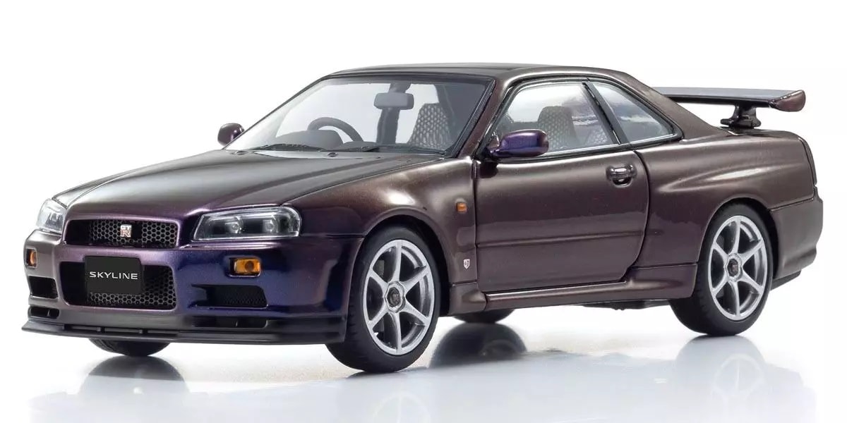 京商 1/43 日産 スカイラインGT-R/R34 Vスペック (ミッドナイトパープルIII)【KS03936P】 ミニカー KS03936P スカイラインGT-R/R34 Vスペック PL3