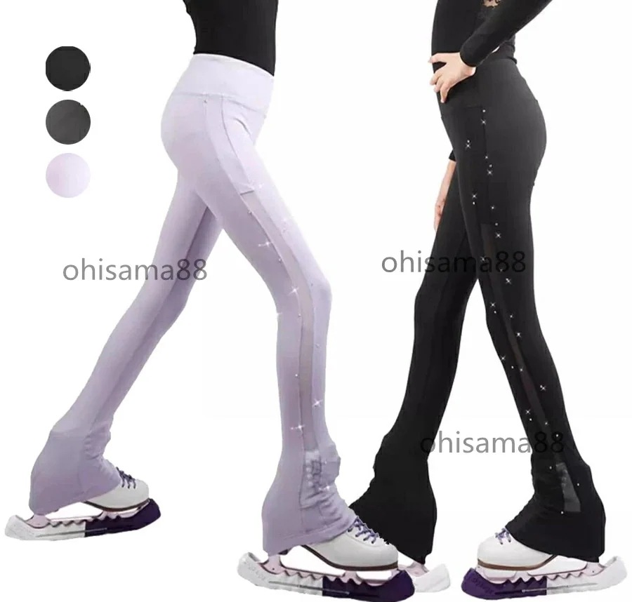 [3日出荷 最安値]【早い者勝ちタイムセール】アイスパンツ 女性 タイツ ロングパンツ 優しい フィギュアスケートパンツ トレーニング フィギュアスケート レギンス 高弾性 スケートウエア レッスン着