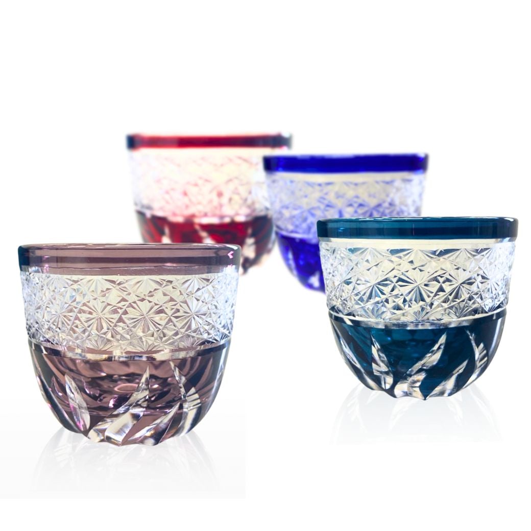 【桐箱入り】 切子グラス おちょこ 70ml 食洗機対応 5,443円