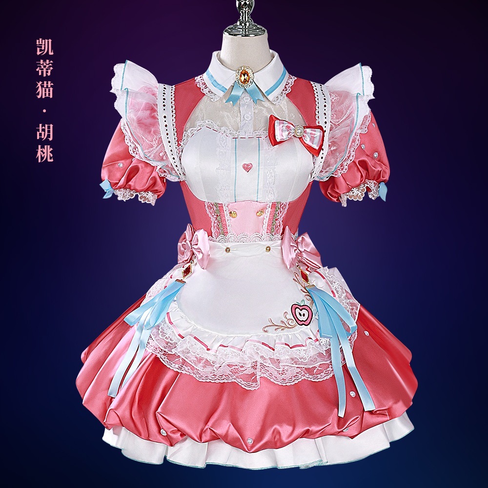 途切れないリンケージcosサーバーの永遠の強盗katie Hu Tao Cosplayコスチュームロールプレイコスチュームのフルセット女性