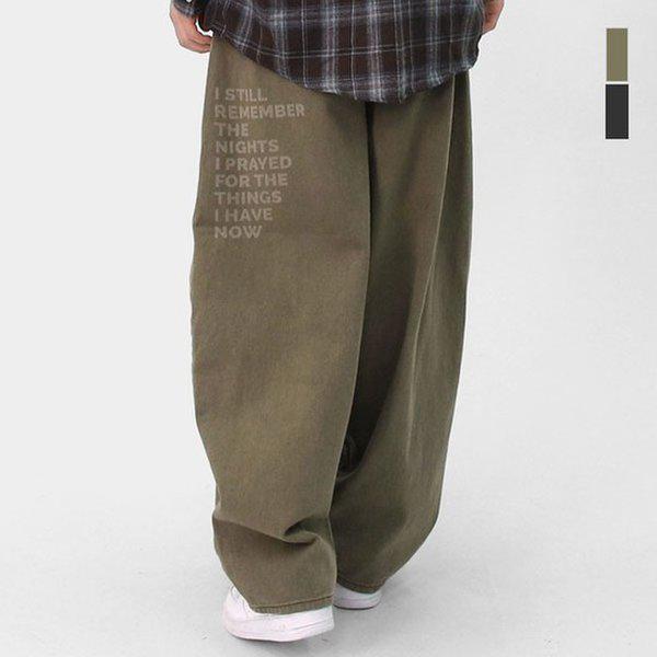 メンズレタリングワイドストリートパンツ SCONP013