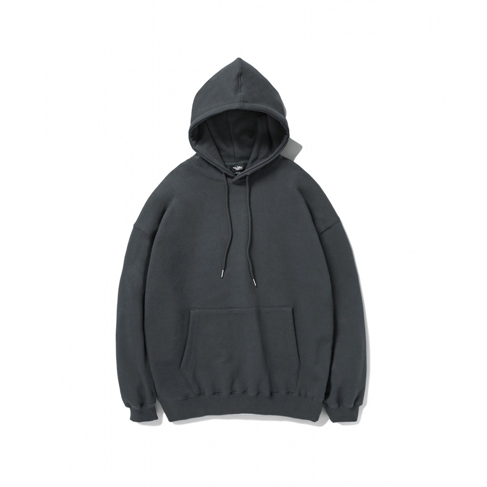 FLUKE オーセンティックオーバーフィットプレーンフード付き T シャツダークグレー FHT601