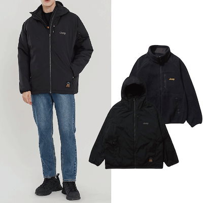 JEEP リバーシブル フリース 軽量 ダウンジャケット ジャンパー JEEP☆Half neck ICONIC Down jumper ジープ ダウンジャケット