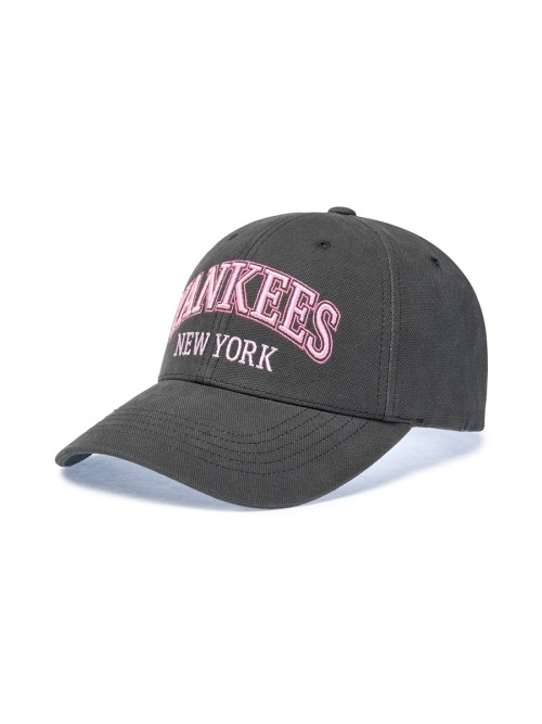 【MLB】 HIP STREET LETTERING STRUCTURED BALL CAP NY CHARCOAL GREY キャップ 正規品