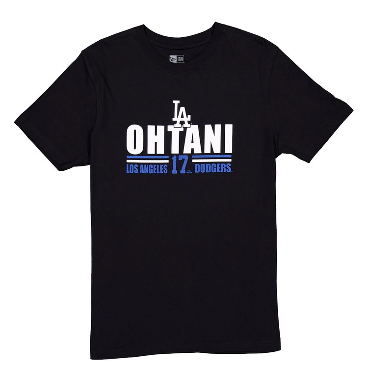 LOS ANGELES DODGERS - SHOHEI OHTANI BLACK Tシャツ [大谷翔平/ドジャース/ブラック]【MLB公式ライセンス商品】【14357878】