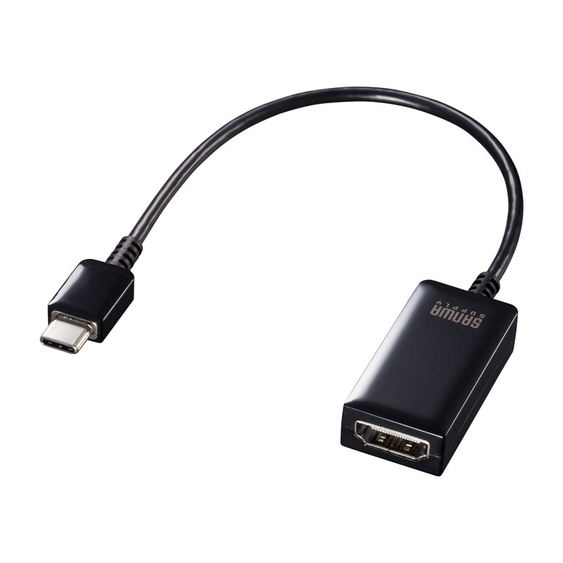 （まとめ買い）USB Type-C-HDMI変換アダプタ 4K/60Hz/HDR対応 AD-ALCHDR02 [x3]