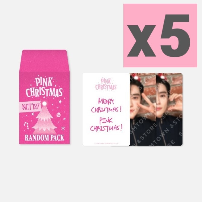 NCT 127 2023 PINK CHRISTMAS RANDOM PACK 5個