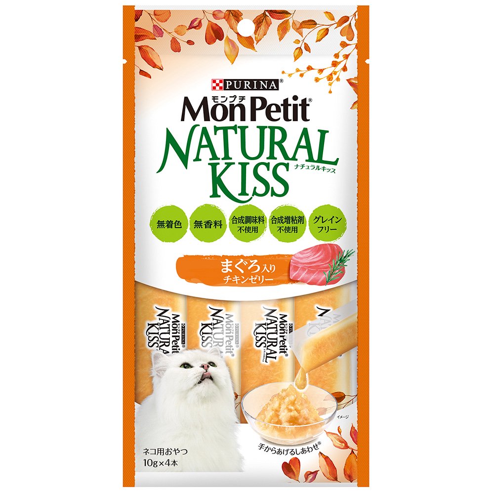 ナチュラルキッス　まぐろ入りチキンゼリー　４０ｇ（１０ｇX４本）X３０袋　ＣＲＣ35―25―20―25―00