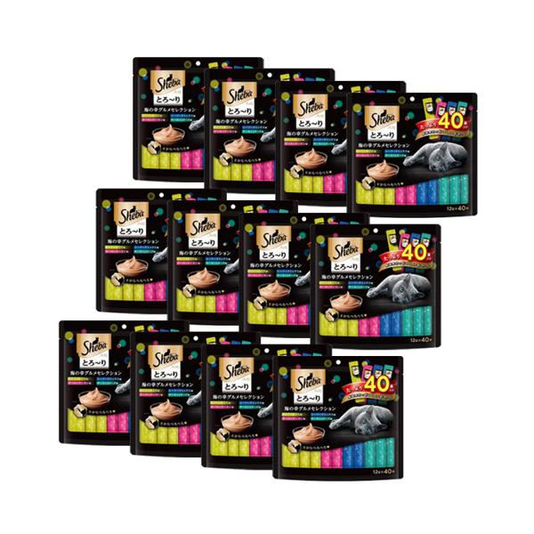 12個セット シーバ とろーり メルティ 海の幸グルメセレクション 12g×40本