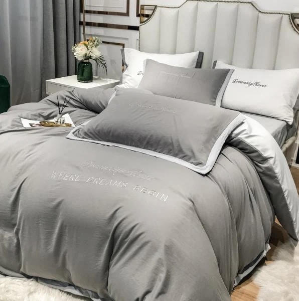 Hot!!!プレゼント 枕カバー 北欧風 ベッド用 4点セット ふとんカバー 四季通用 掛け布団カバー 敷き布団カバー 可愛い 新生活 寝具セット 布団カバー シーツセット