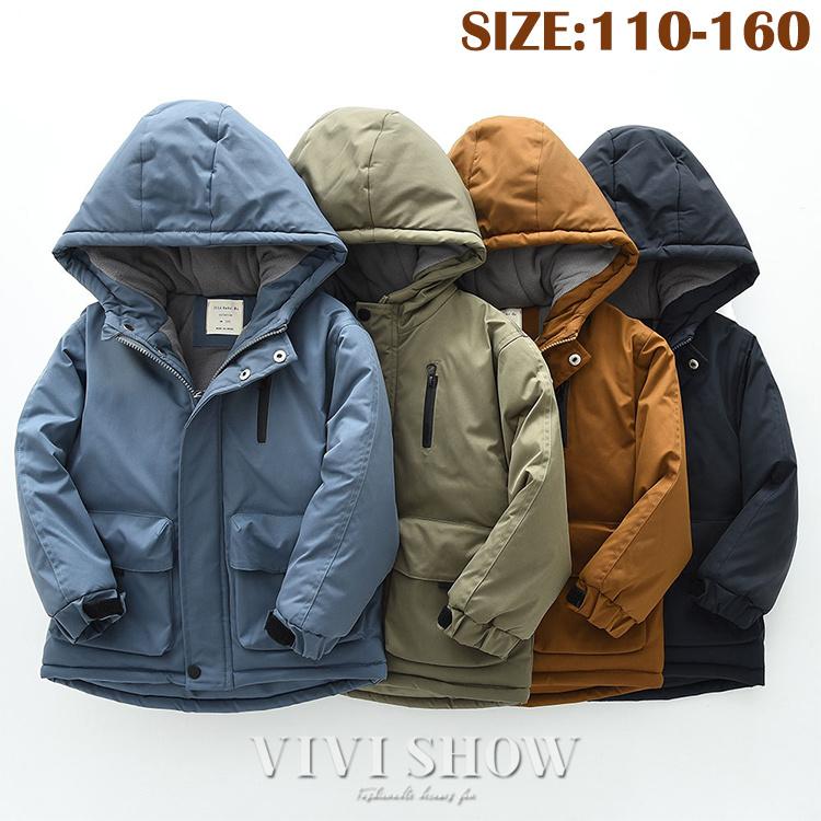 [新仕様登場人気N0.1 !]子供服 防寒 ジャケット 男の子 厚手 ブルゾンジャンパーコート カジュアル フード付き 可愛いキッズ 秋冬 アウター