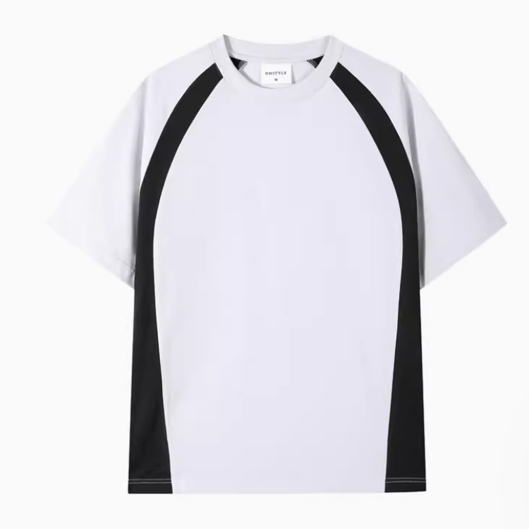 レディース トップス プルオーバー Tシャツ 半袖 ラウンドネック ワイド 薄手 ストレッチ 伸縮性 かわいい 大人可愛い シンプル カジュアル おしゃれ かっこいい レトロ こなれ感 ラフ