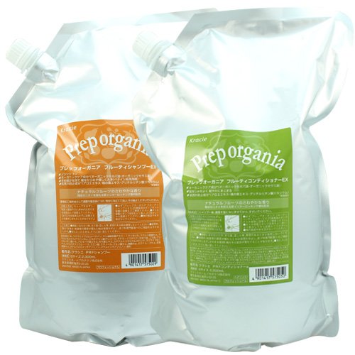 Qoo10最安値挑戦 クラシエ プレップ オーガニア フルーティー シャンプー EX 2300ml コンデショナー EX 2300ml 詰め替え 2点セット