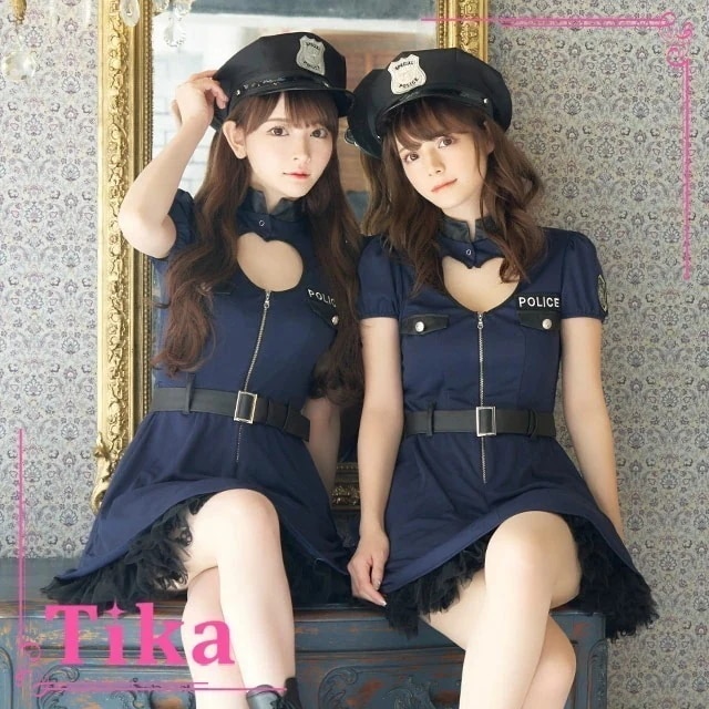 ハロウィンコスプレ ポリス コスプレ嬢セット 大きいサイズ ワンピース セクシー 衣装 仮装 警察 婦人警官 警官 警察官 お揃い ペア wat スワット エロ キャバ 大人 レディース