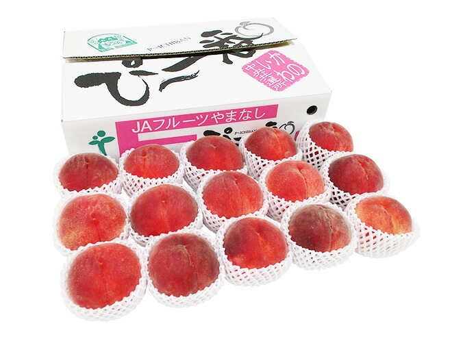 山梨県産 特選桃 =ぴー一番= 13-15玉前後 約5kg 特秀品/信玄等級 糖度13度以上保証　予約 7月下旬