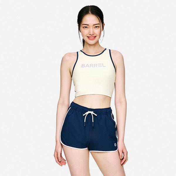 [] ウーマン配色ブラトップアイボリー(B5SWWBR042IVR)