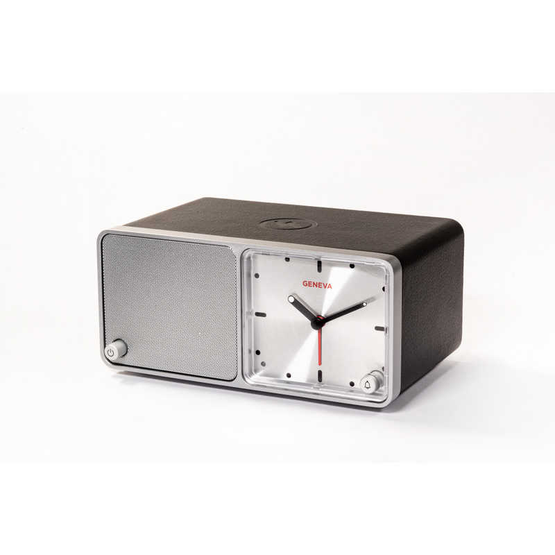 GENEVA　アナログクロック付 Bluetoothスピーカー ブラック ［Bluetooth対応］　GTE-BK
