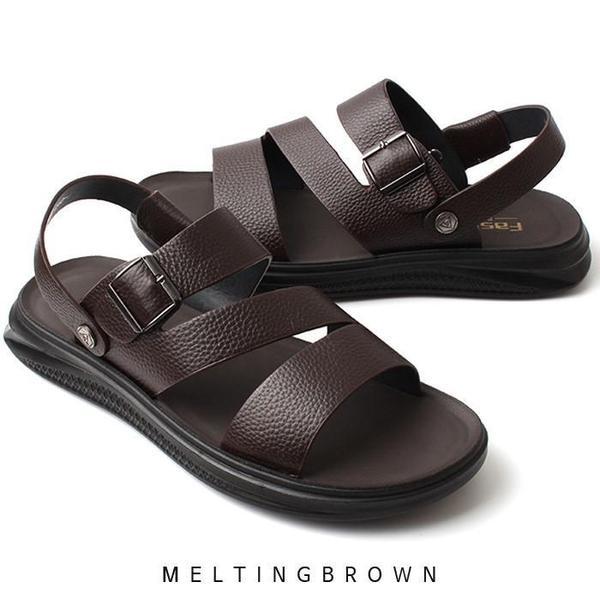 男性レザーサンダル メンズサンダル 背が高くなるサンダル 男性サンダル AL22