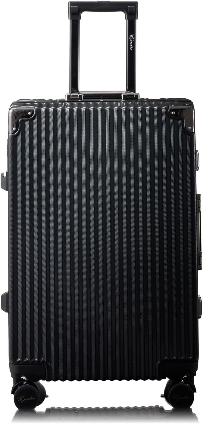 [C.jutro] 2024年新登場_【TVメディア掲載】 スーツケース キャリーケース 大型 キャリーバッグ lサイズ ブラック