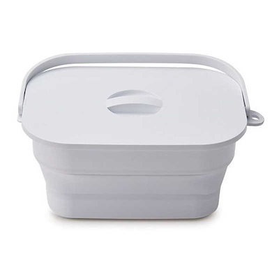 他サイト： バケツ　折りたためる　つけ置き洗いバケツ　７Ｌ　ホワイト　ＣＲＣ40―38―10―00―00の商品画像