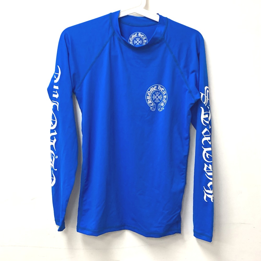 トップスその他 ロゴ ラッシュガード ホースシュー CHプラス 水着 スイムウエア 長袖 トップス アパレル ポリエステル ブルー