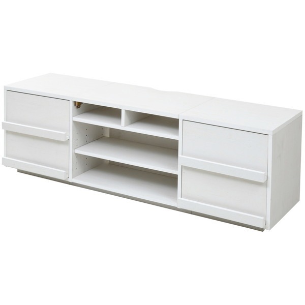 JKプラン FTV-HIGHSET-DDWH ホワイト [テレビ台 ハイタイプ(引き出し)] メーカー直送