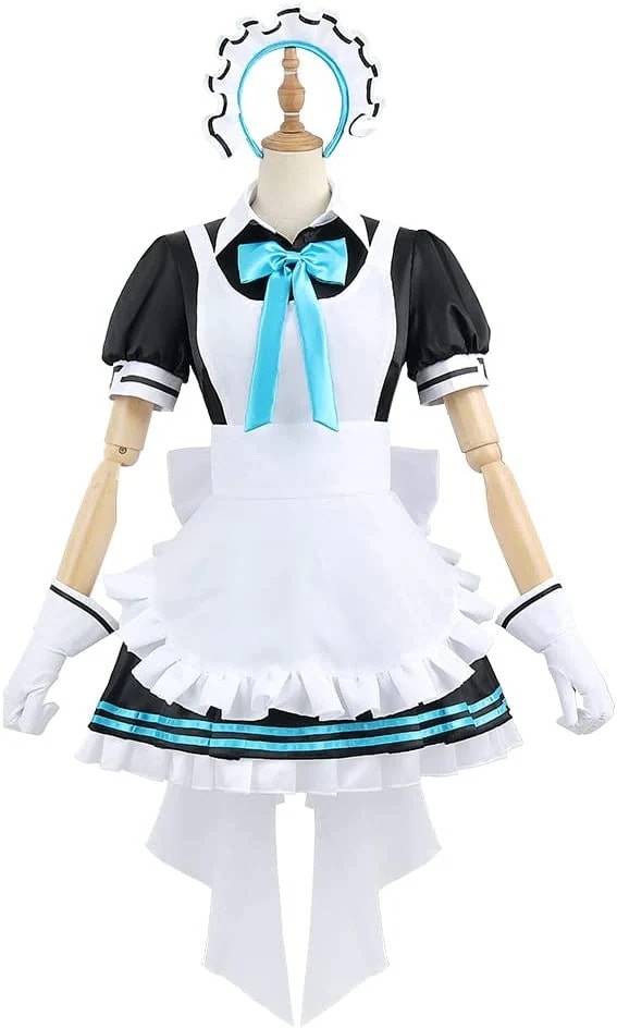 ブルーアーカイブ- 角楯カリン メイド服 かわいい制服 コスプレ衣装