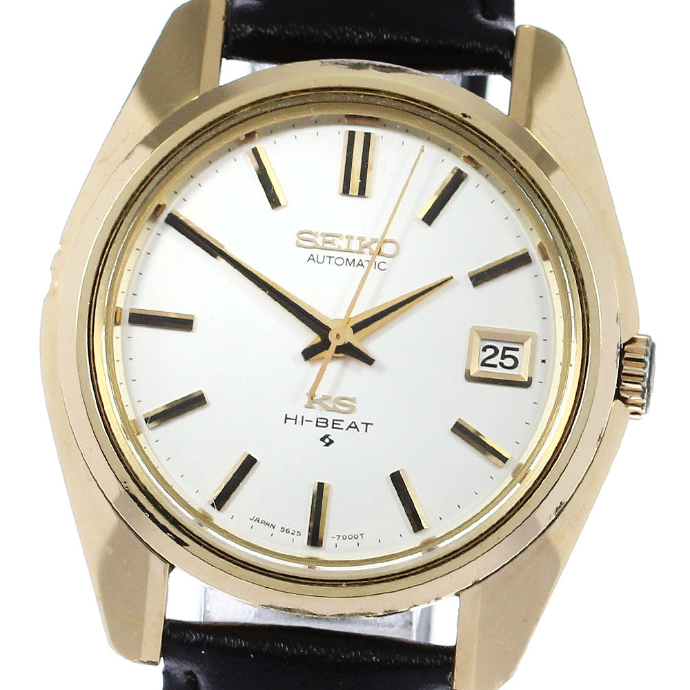 セイコー SEIKO 5625-7000 キングセイコー ハイビート デイト 自動巻き メンズ _808529【中古】