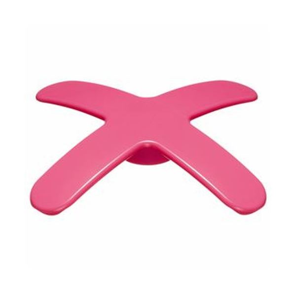 （まとめ）ライオン事務器 マグネットバーペケピタミニ クロスバータイプ 幅57×奥行57×高さ8mm ローズピンク MB57X-1P 1個(×50セット)