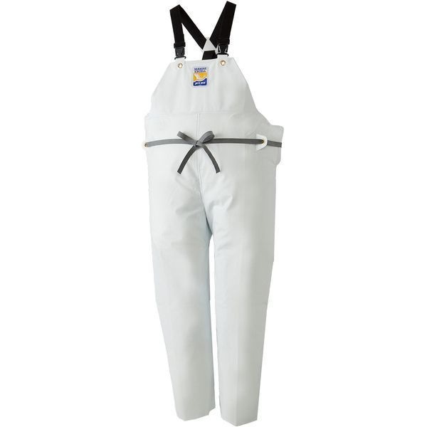 マリンエクセル 胸当て付ズボンホワイトS No.12063614