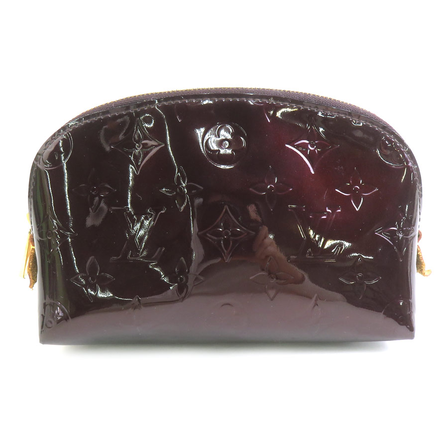 ルイ ヴィトン LOUIS VUITTON ポーチ モノグラム ヴェルニ ポシェット コスメティック モノグラムヴェルニ アマラント ユニセックス M91495 h31946a