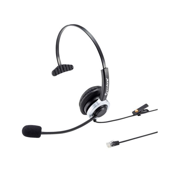 サンワサプライ 電話用ヘッドセット（片耳タイプ） MM-HSRJ02ヘッドセット