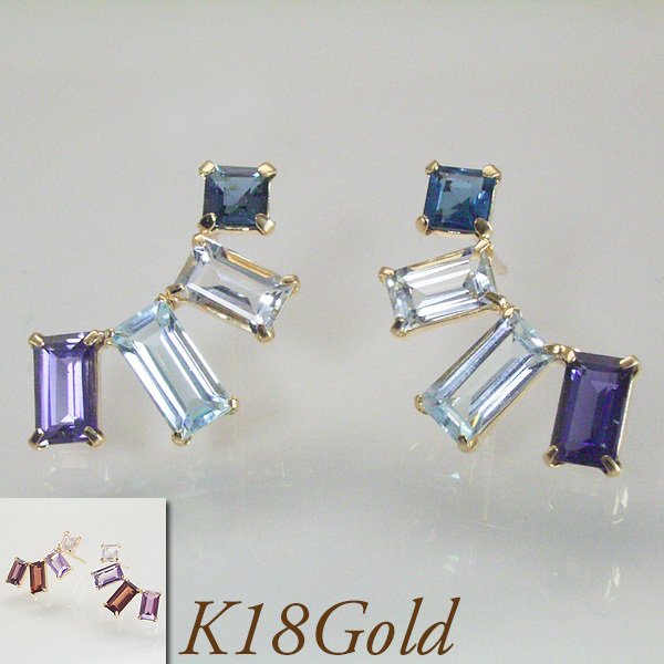 選べる2種類 18金ゴールド ピアス K18 品番ad-051 2営業日前後の発送予定