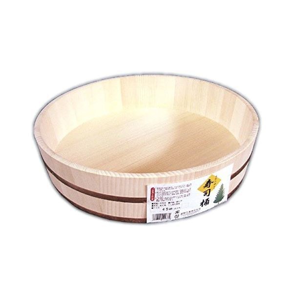 寿司桶/飯台 2升 45cm 大きいサイズ 日本製 手巻き寿司 ちらし寿司 盛り付け用 パーティ