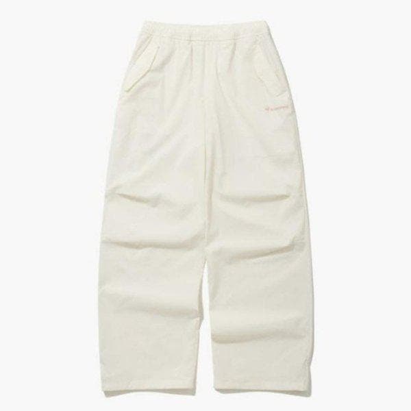 パンツ UQC QQ122OPT28-CRM ウーマン ストレッチ ウーブン ワイド ストレート パンツ / CREAM