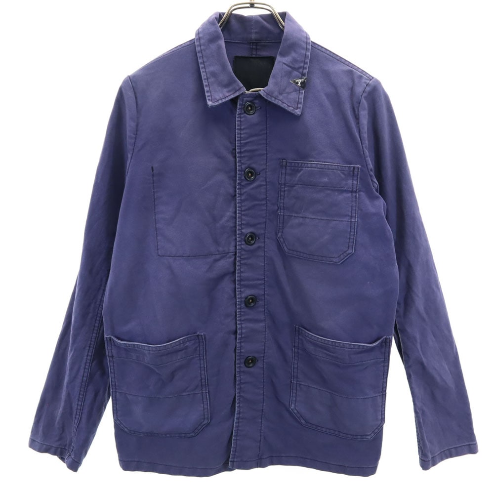 マオ ジャケット S ネイビー ワーク MAO JACKET メンズ