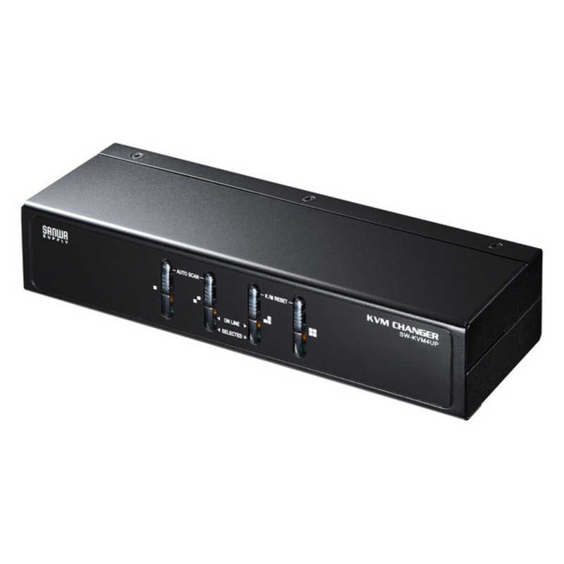 サンワサプライ　PS/2USB両対応パソコン自動切替器(4:1)　SW-KVM4UP