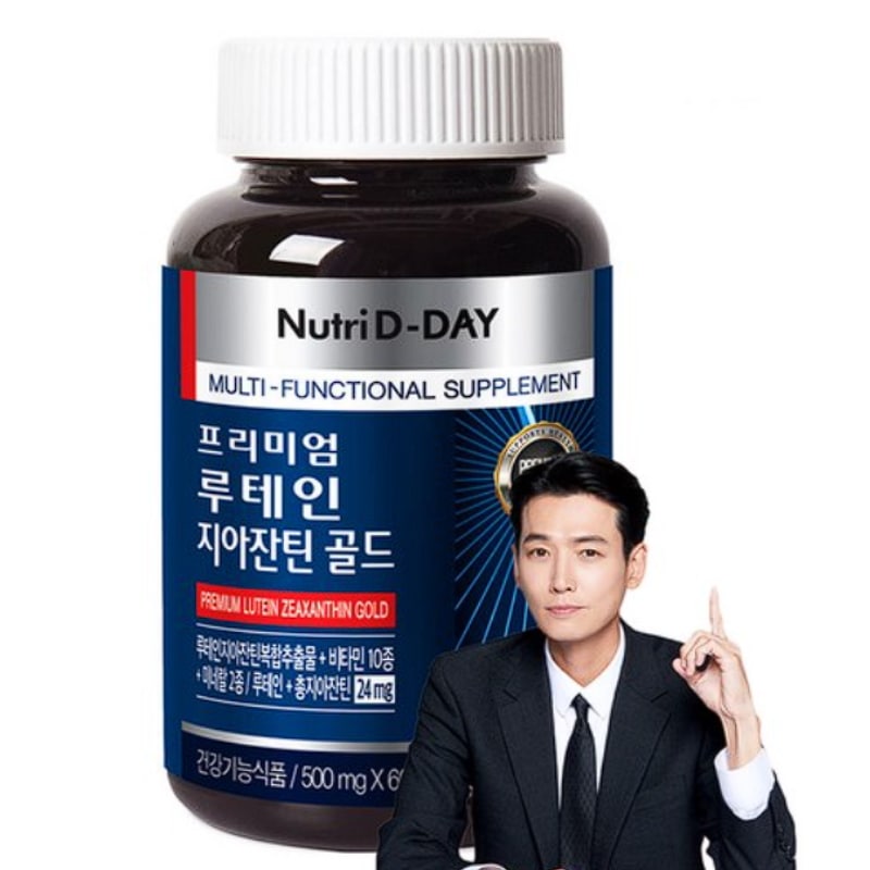 NutriDDay Premium Lutein Zeaxanthin Gold 60 Tablets (1 Bottle)