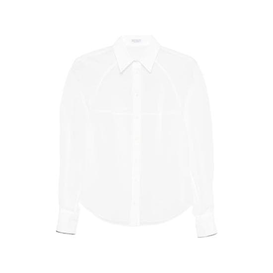 BRUNELLO CUCINELLI Women Shirts MH750MO516 C100 WHITE