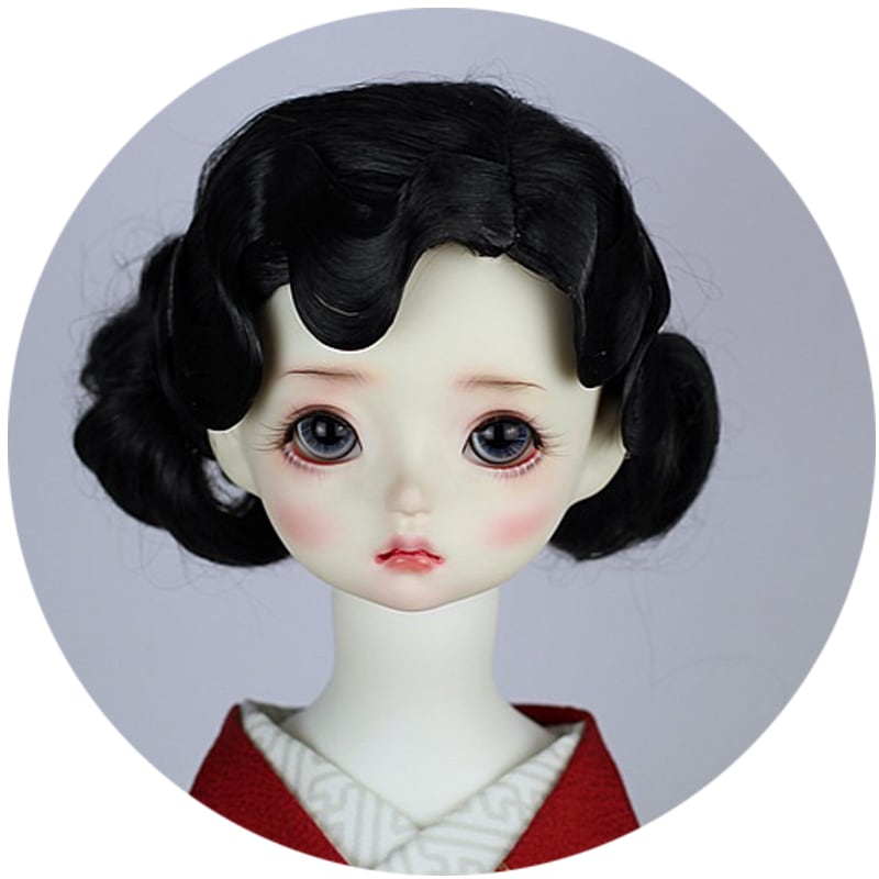 8色BJDドール用ウィッグ フィンガーウェーブ アレンジ 髪上げ SD/小顔SD/MSD人形用 8,352円