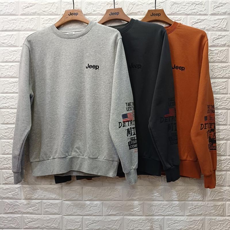 （ユニ）袖グラフィックルーズフィットマンツーマン長袖TシャツJQ3TSU861_BP