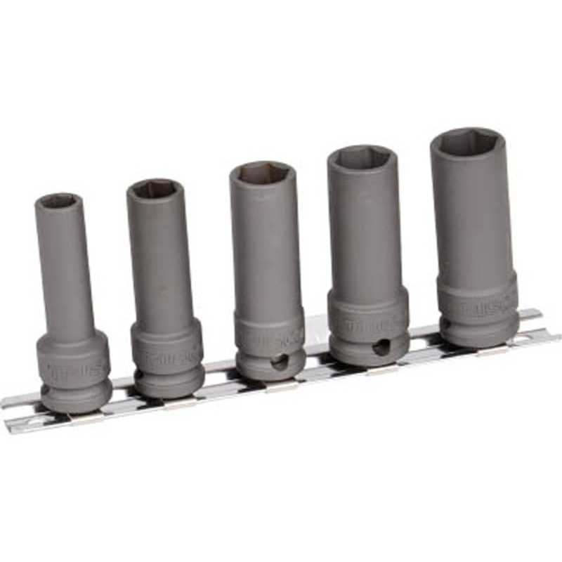 トラスコ中山　TRUSCO インパクト用ロングソケット5個組セット 差込角9.5mm　T35LSET