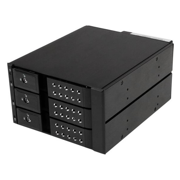 StarTech HSB3SATSASBA [3x 3.5インチ SAS 2.0/SATA 3.0 HDDハードディスクドライブ対応モバイルラック] メーカー直送その他PC用アクセサリー
