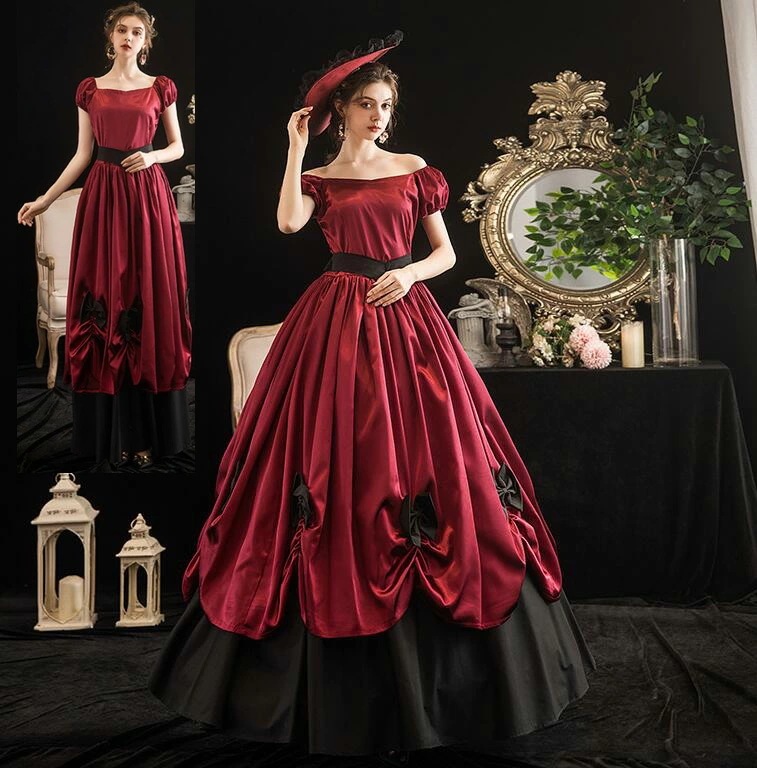 【本日限定】パーティードレス クリスマスレス 華やか 貴族ドレス 可愛い お姫様ドレス 帽子付き 宮廷ドレス 貴婦人ドレス 高級感 ヨーロッパ風ドレス オペラ声楽 ロングドレス 学園祭 舞踏会 お嬢様