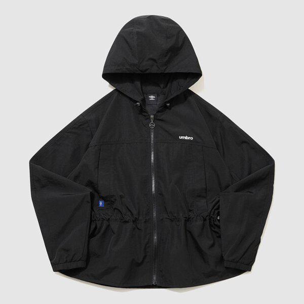 ウーマンズ トラック フード ウインドブレーカー ジャケット BLACK UR122CJK12 BLK0