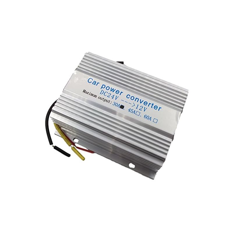phalatina DC コンバーター 30A 24V 12V 選べる 10A 15Ａ 20Ａ 30Ａ デコデコ 電源 大型車 乗用車 電源 に 変換 できる！ カラー 説明書 付き！ (３０