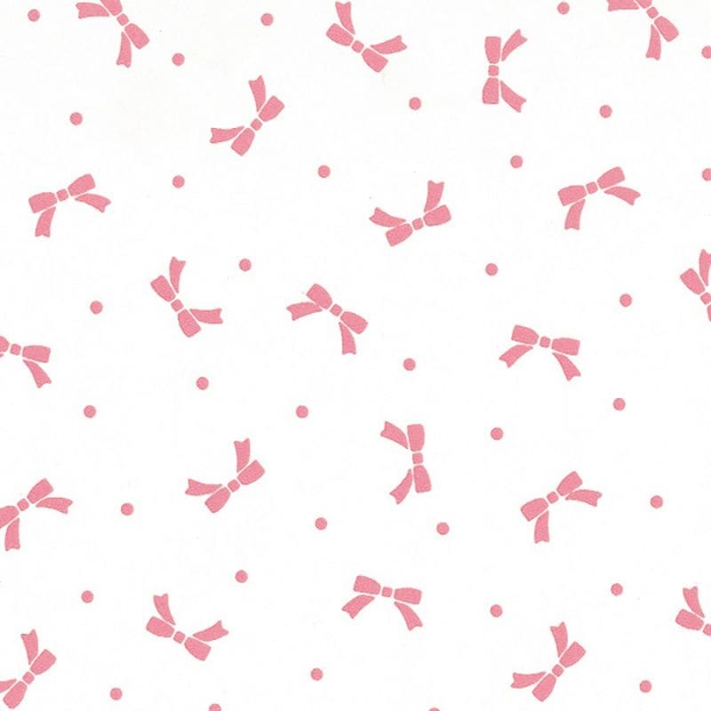 （まとめ買い）シモジマ HEIKO 包装紙 パターン柄 半才 ニューリボン ピンク 100枚 757x530mm ラッピング用品 002315100 [x3セット]