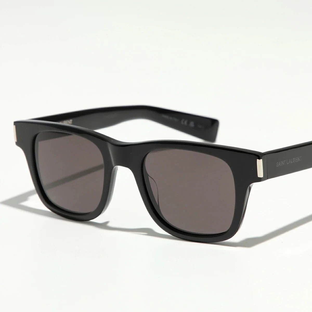 SAINT LAURENT サンローラン サングラス SL 564 メンズ レディース ウェリントン型 フルリム セルフレーム ロゴ アイウェア 006/BLACK-BLACK-BLACK