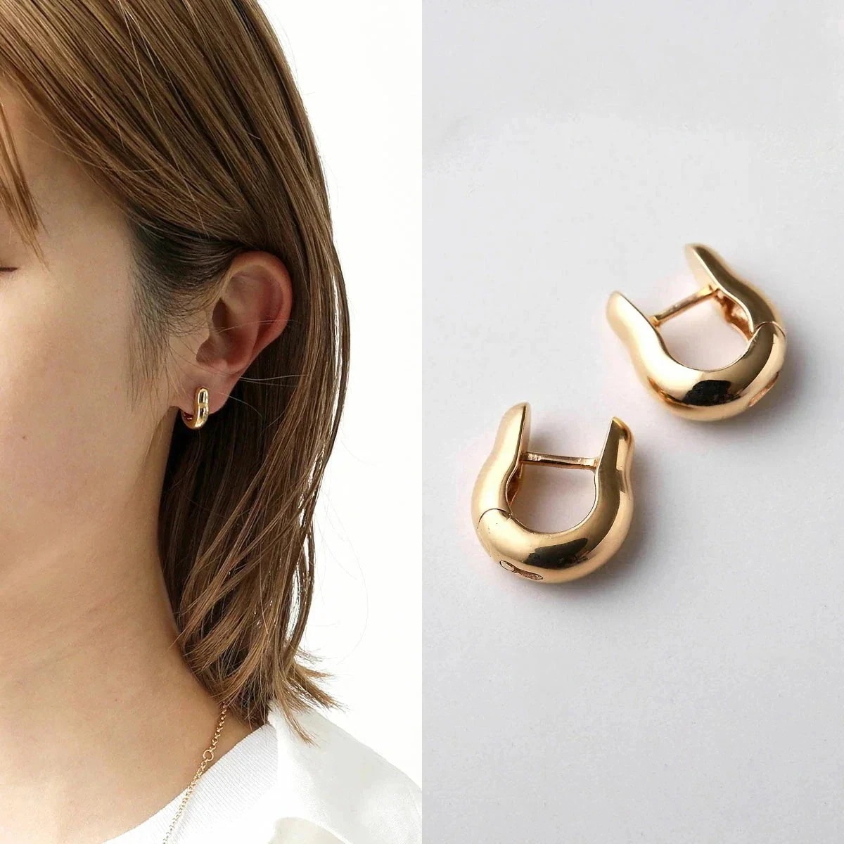 ANNIKA INEZ アニカイネズ フープピアス Ample Hinge Hoops Mini E943-MINI レディース アクセサリー silver92】