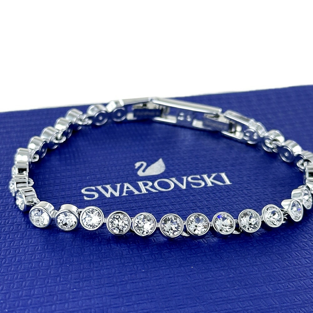 特典つき スワロフスキー ブレスレット レディース おしゃれ ブランド 紙袋 ショッパー アクセサリーケース 付き SWAROVSKI 誕生日プレゼント 女性 結婚記念日 プレゼント 妻 嫁 彼女 母